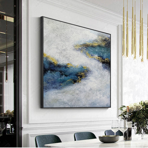 Misty Blue Painting